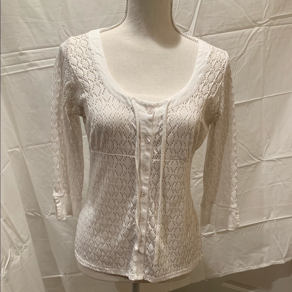 Venus Small white button down top